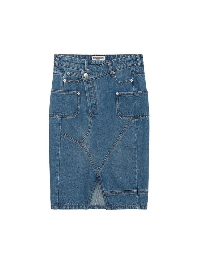 Womens Jinko Denim Mini Skirt Product Image