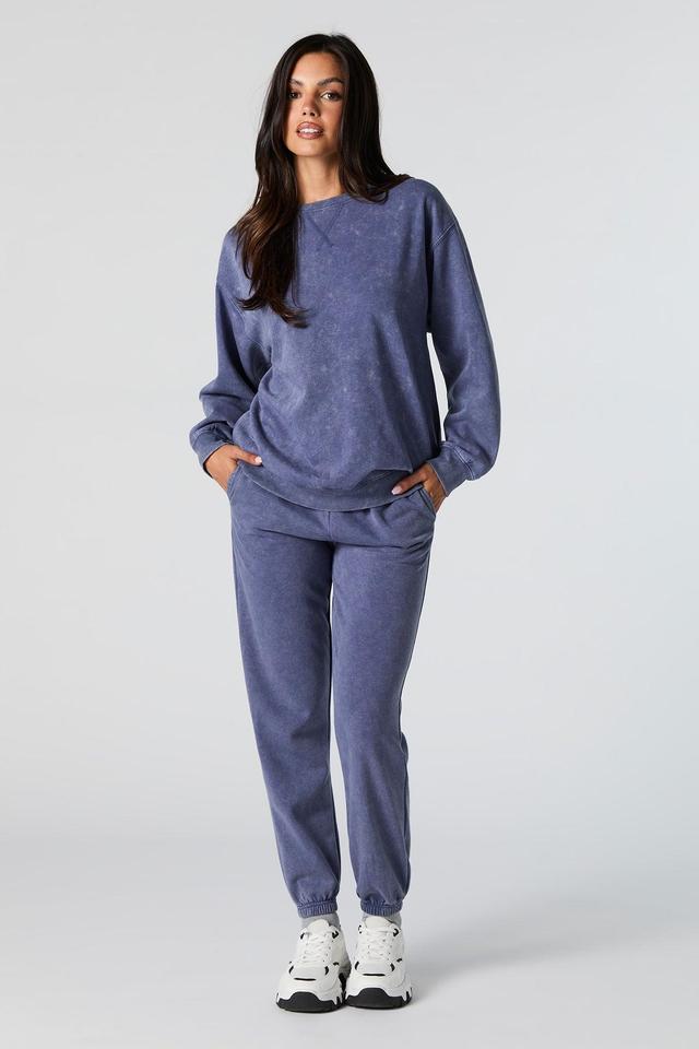 Washed Fleece Sweatshirt Female Product Image