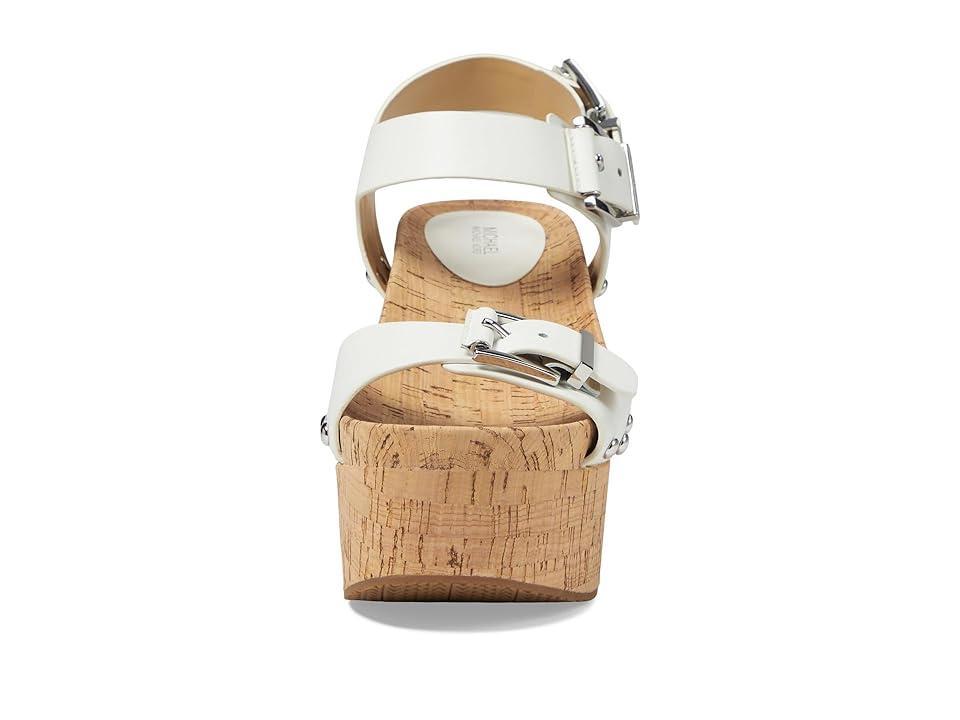 MICHAEL Michael Kors Colby Wedge (Optic ) Women's Sandals Product Image