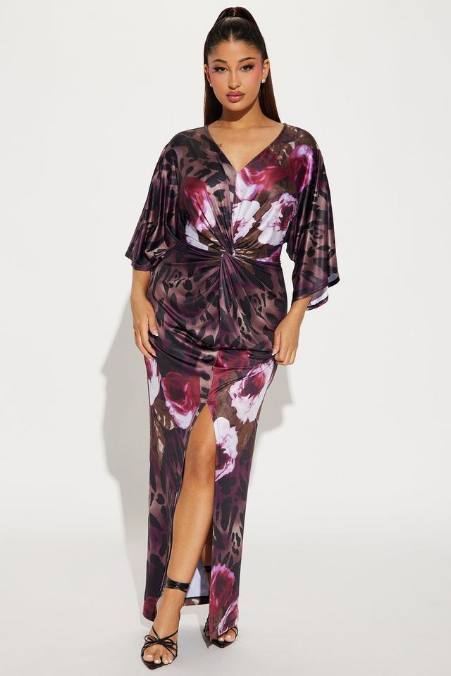 European Summer Maxi Dress - Purple/combo Product Image