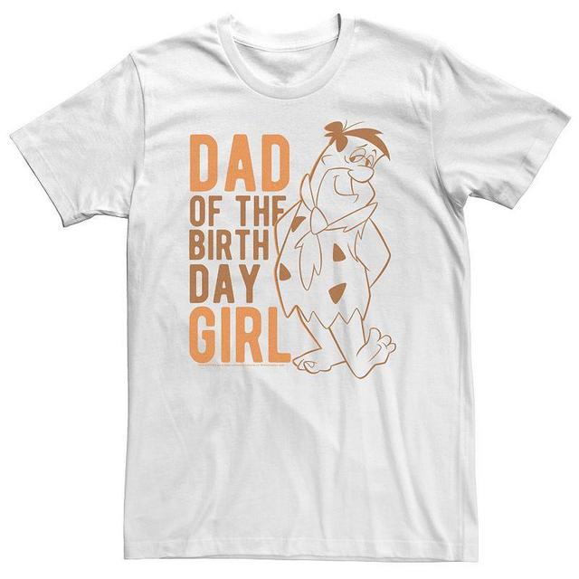 Big & Tall The Flintstones Fred Flintstone Dad Of The Birthday Girl Tee, Mens Product Image