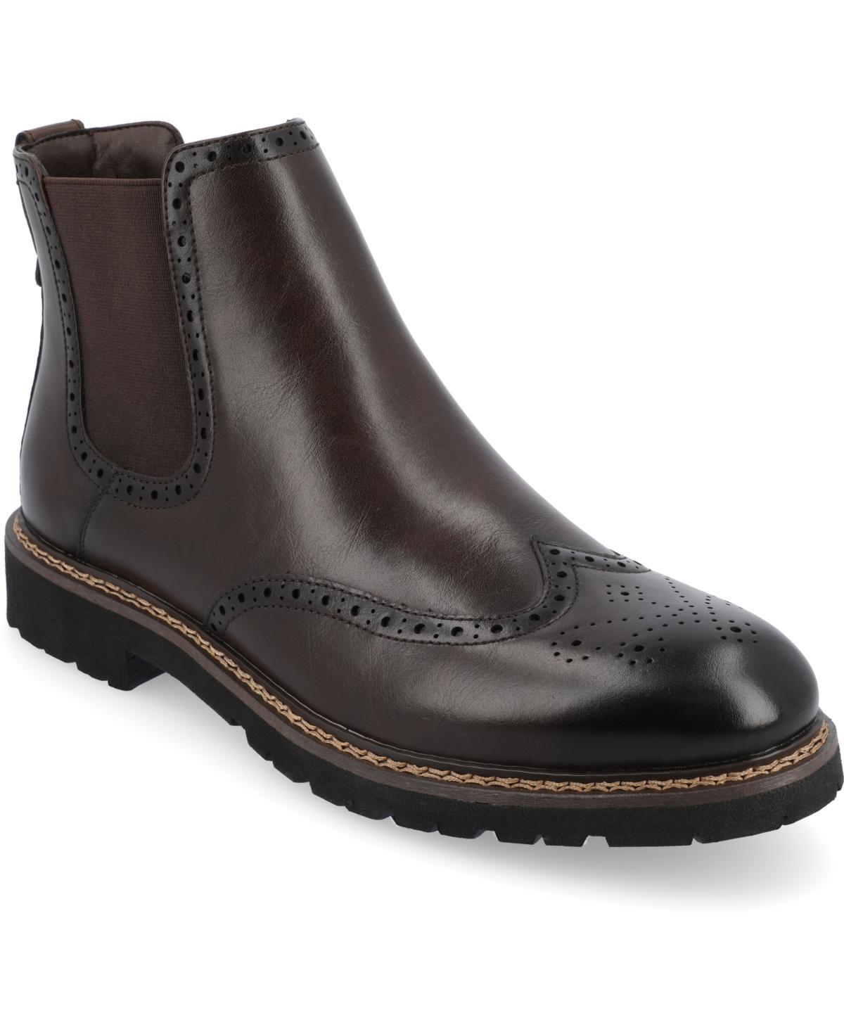 Vance Co. Hogan Tru Comfort Foam Mens Wingtip Chelsea Boots Product Image