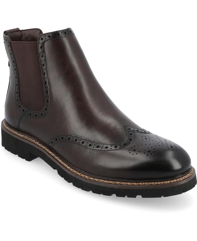 Vance Co. Hogan Tru Comfort Foam Mens Wingtip Chelsea Boots Product Image