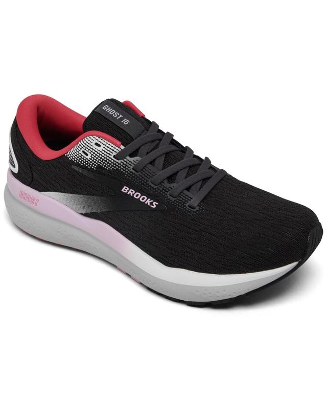 Brooks Womens Ghost 16 Running Sneakers from Finish Line - Black Product Image