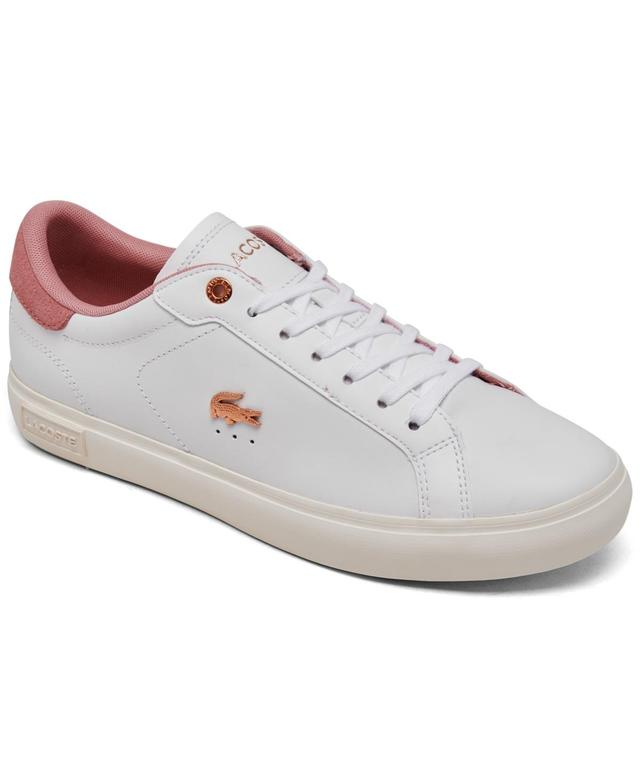 Lacoste Womens Powercourt Casual Sneakers from Finish Line - White Product Image