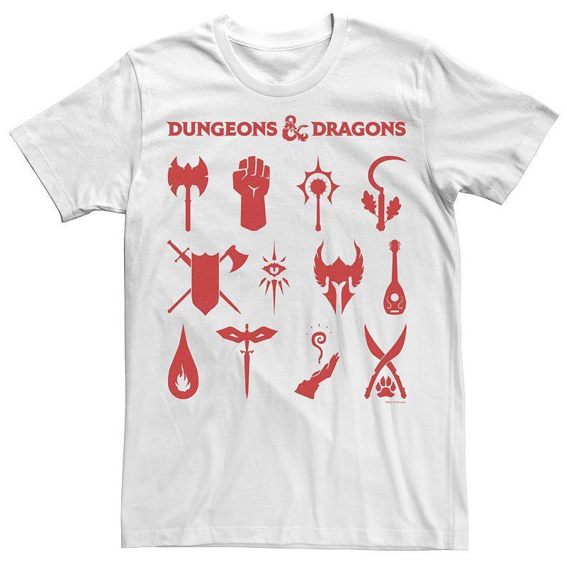 Mens Dungeons And Dragons Classes Icons Tee Product Image