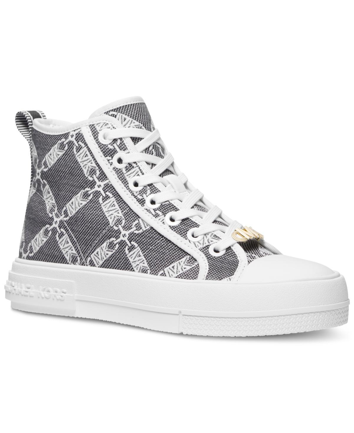 Michael Michael Kors Womens Evy High Top Sneakers - Natural/ Product Image