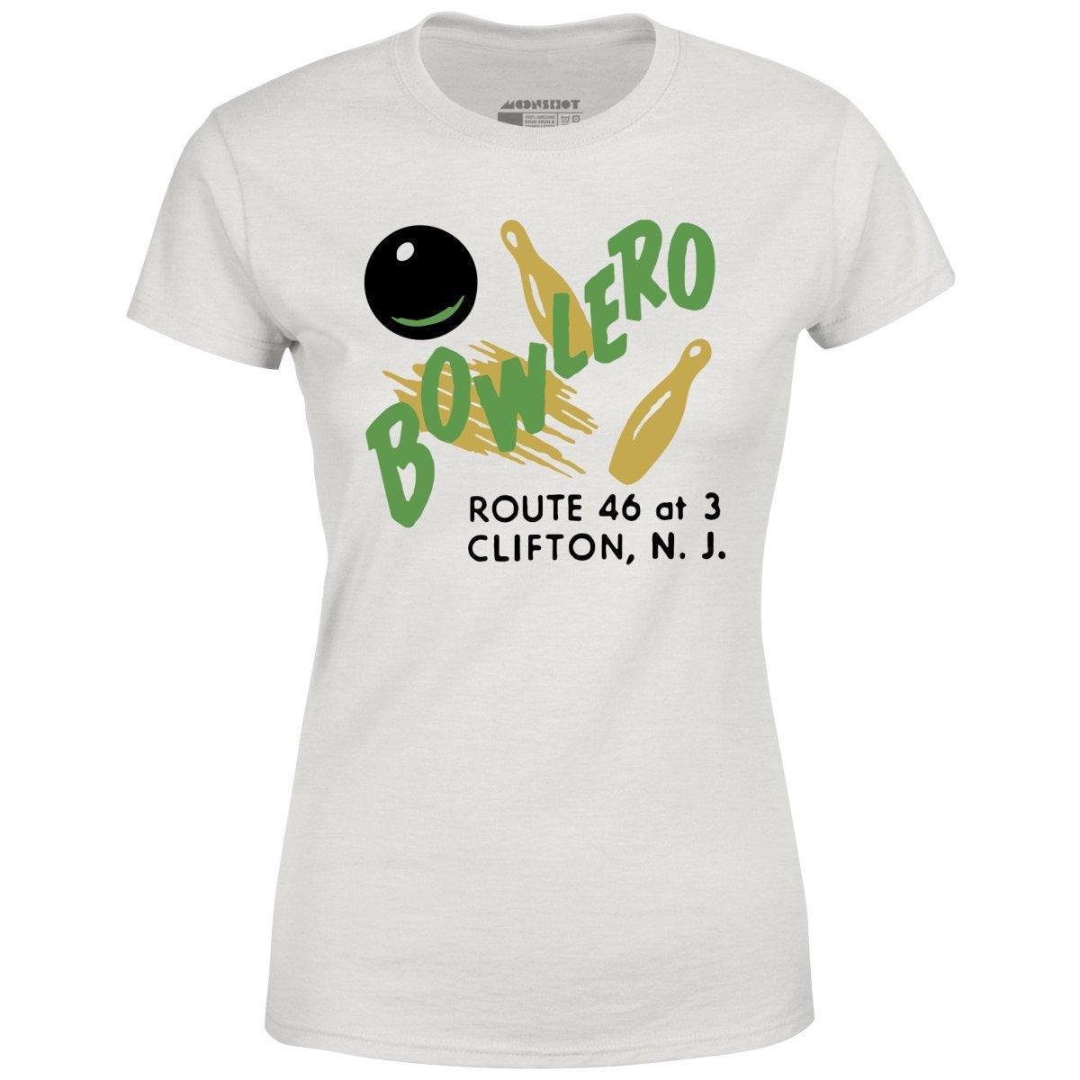 Bowlero - Clifton, NJ - Vintage Bowling Alley - Women's T-Shirt Female Product Image