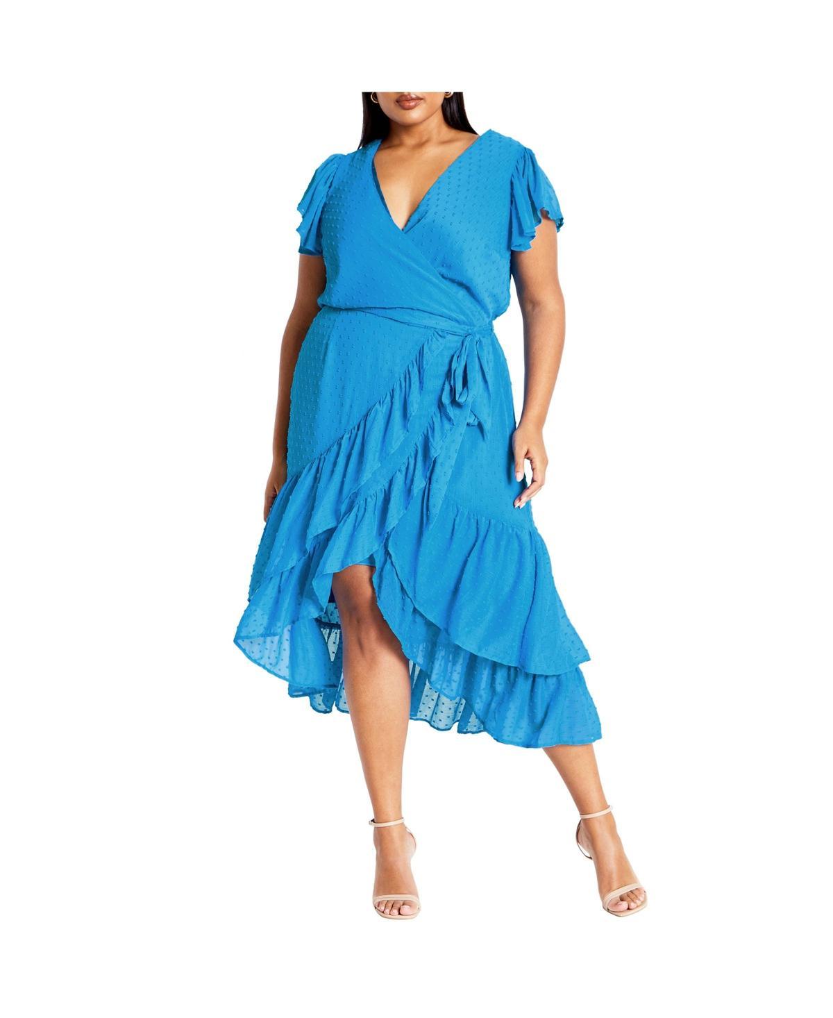 City Chic Womens Midi Frill Dee Tiered Dress Product Image