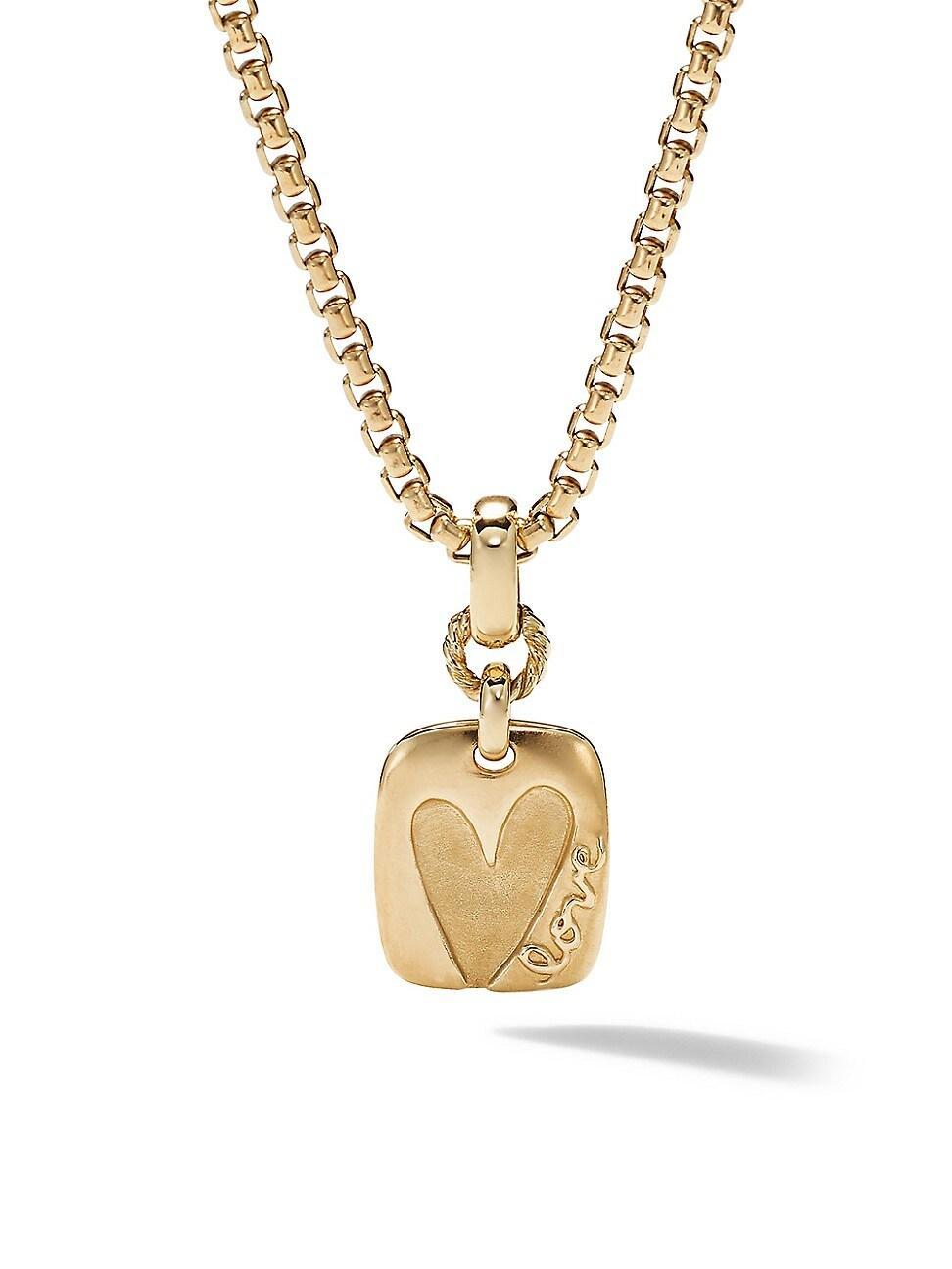 Womens 18K Yellow Gold Heart Amulet Product Image