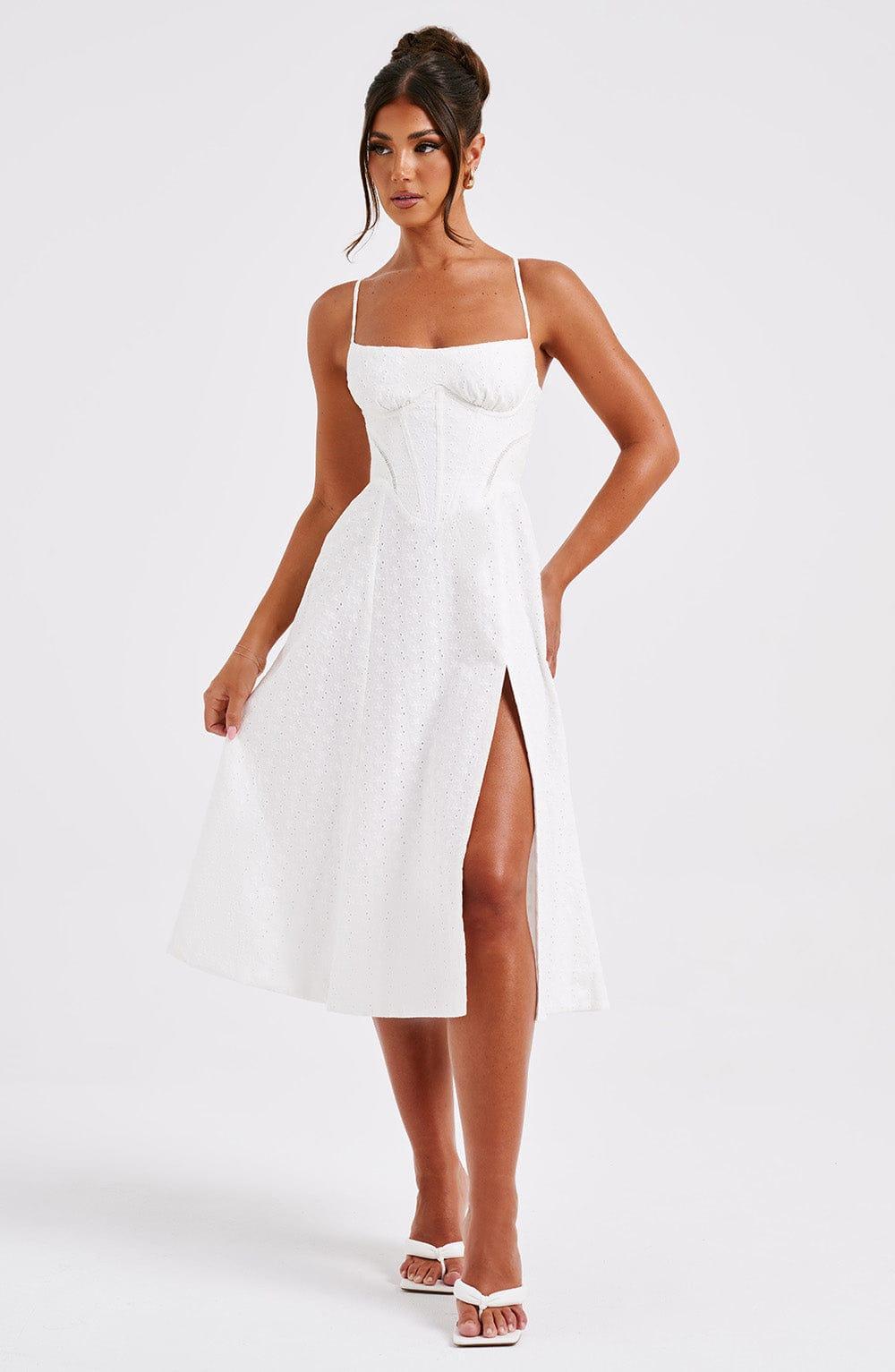 Luanna Midi Dress - Ivory Product Image