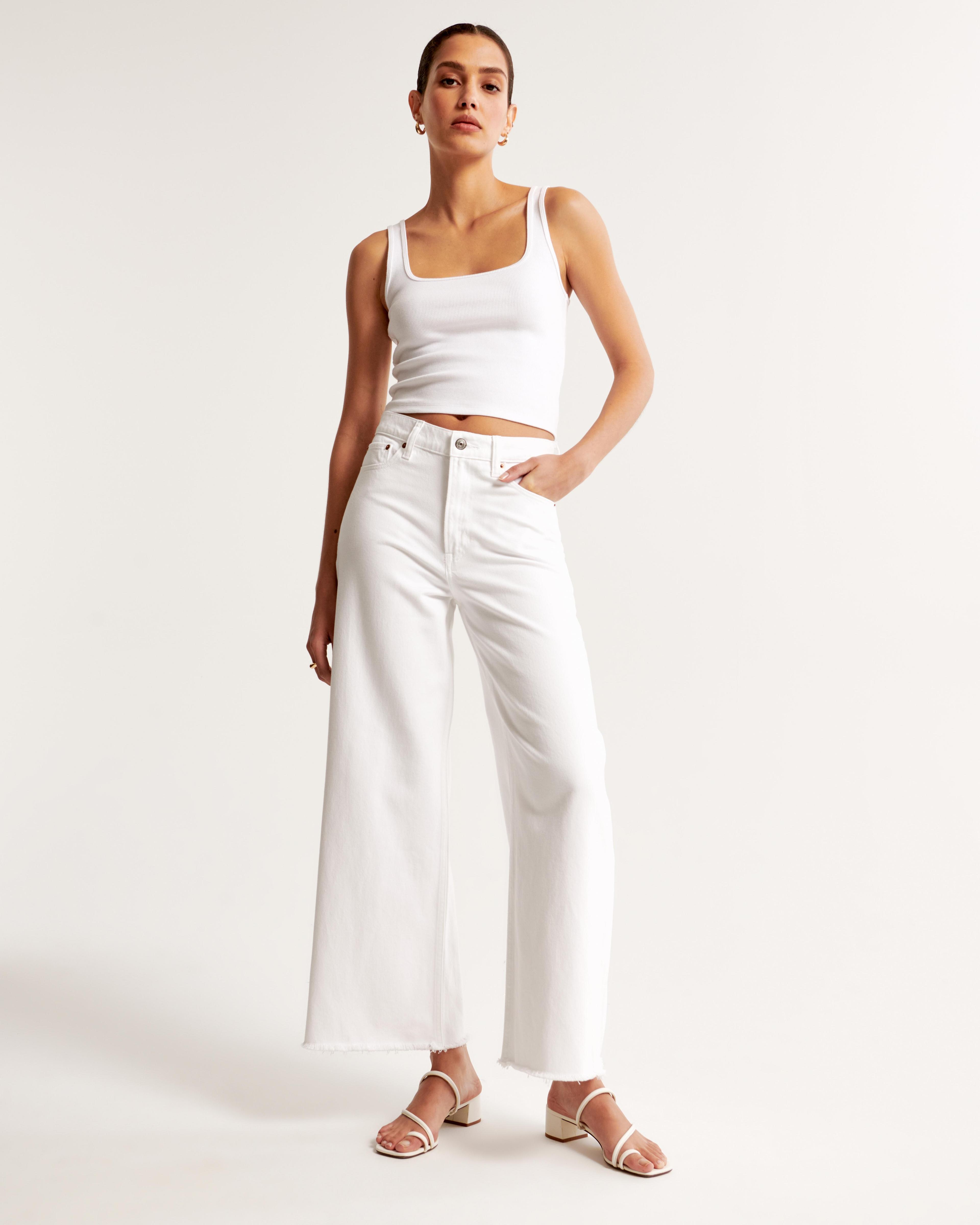 High Rise Cropped Wide Leg Jean product image