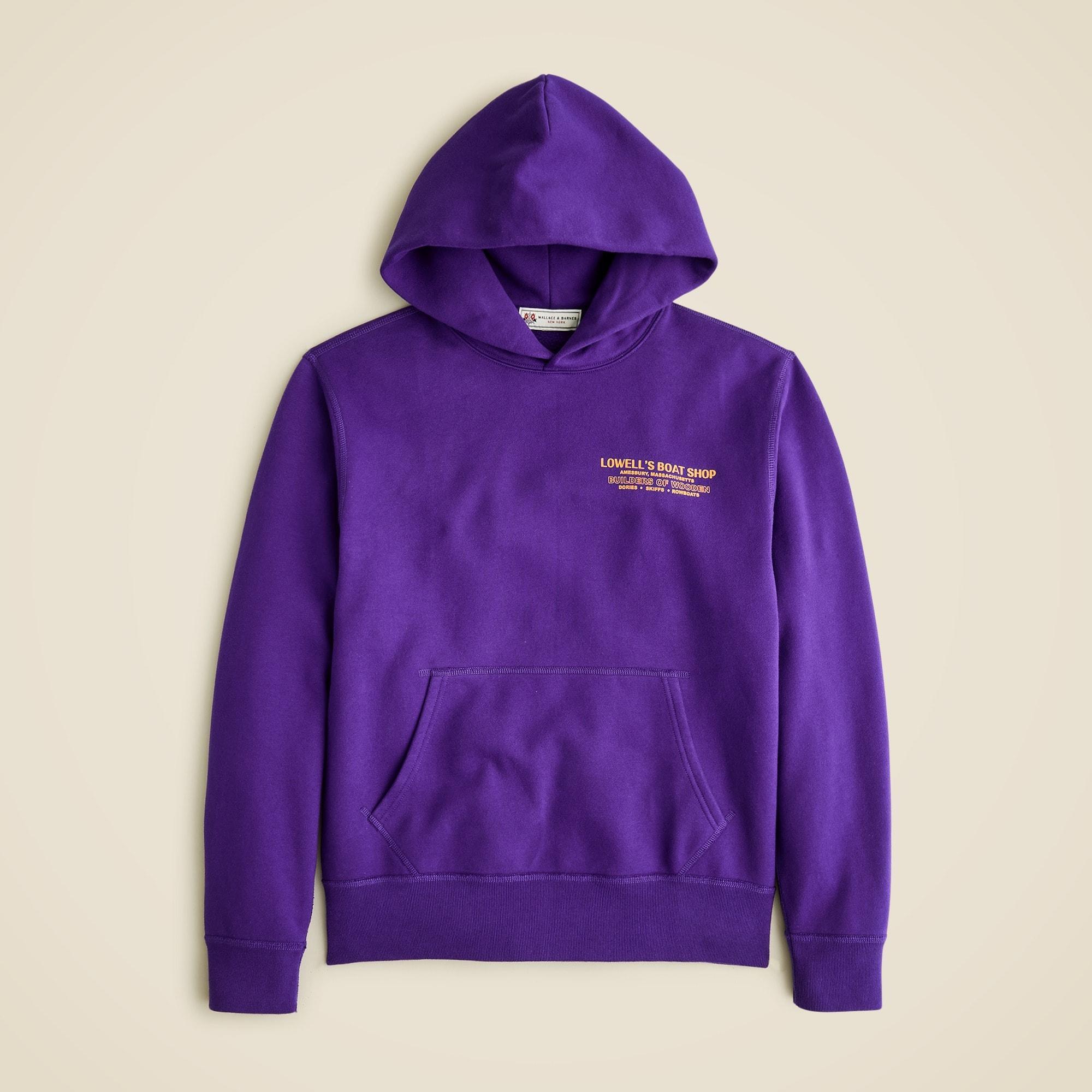 Lowell's Boat Shop X Wallace & Barnes graphic hoodie Product Image