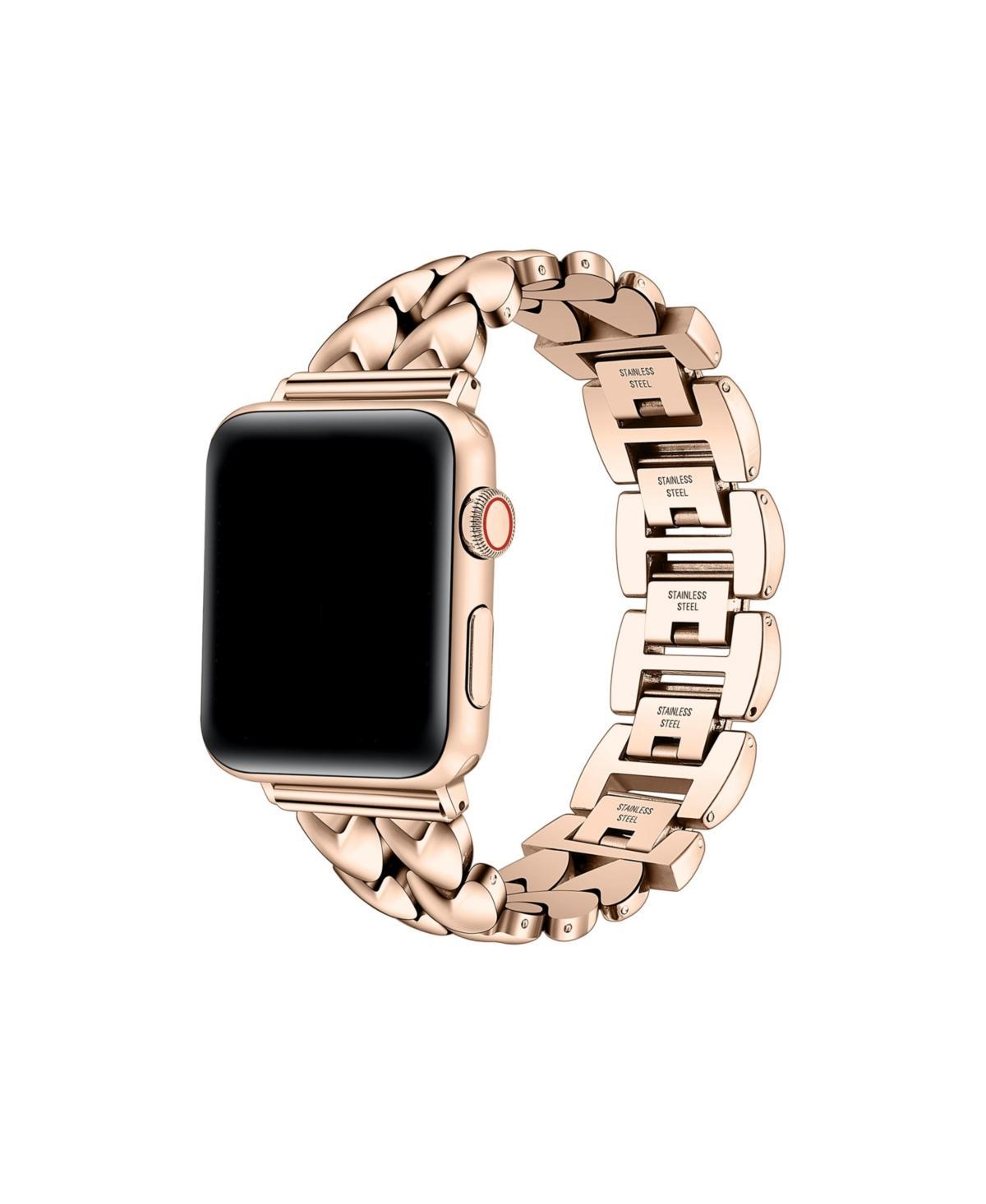 Posh Tech Womens Crush Stainless Steel Band with Hearts for Apple Watch 38mm, 40mm, 41mm Product Image