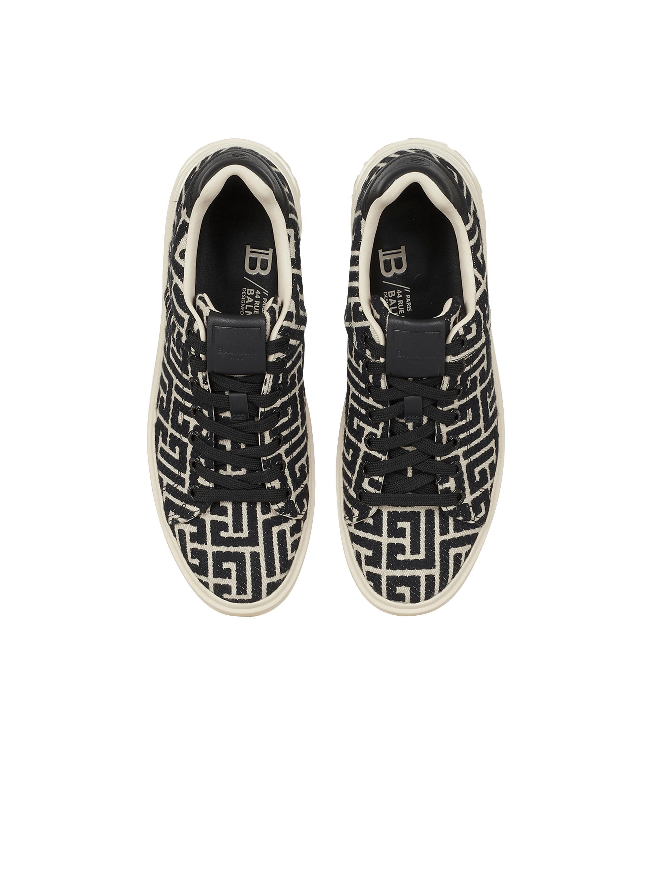 Monogram jacquard B-Court sneakers Product Image