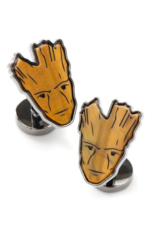 Cufflinks, Inc. I Am Groot Tigers Eye Cuff Links Product Image