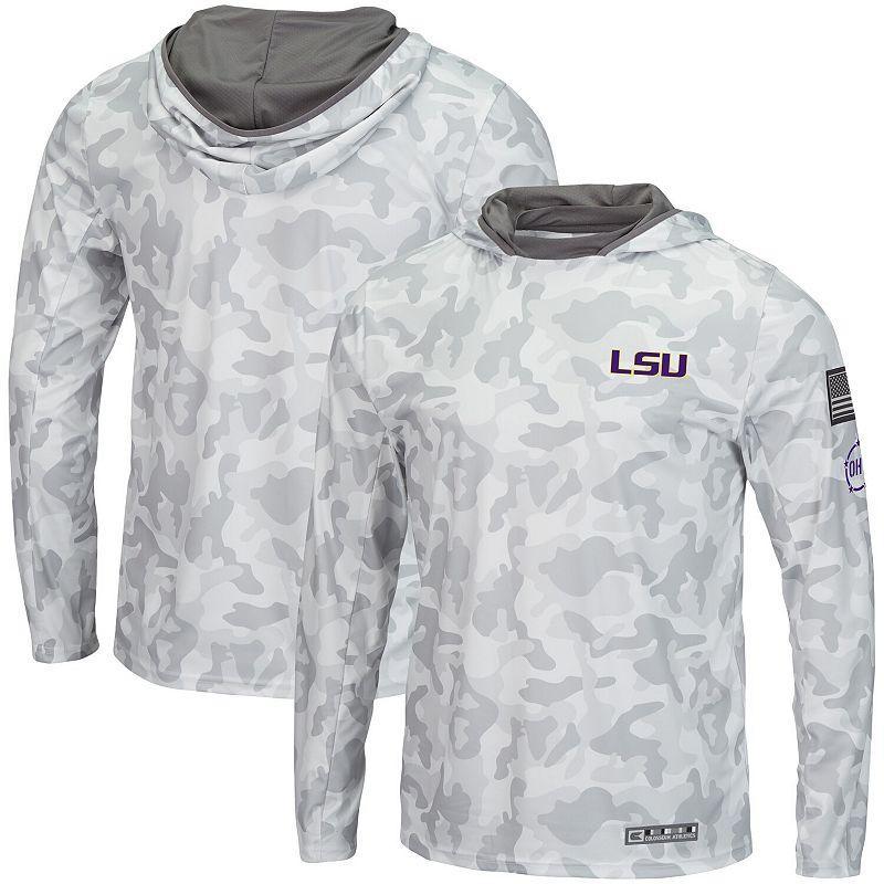 Mens Colosseum Arctic Camo Georgia Bulldogs OHT Military Appreciation Long Sleeve Hoodie Top Product Image