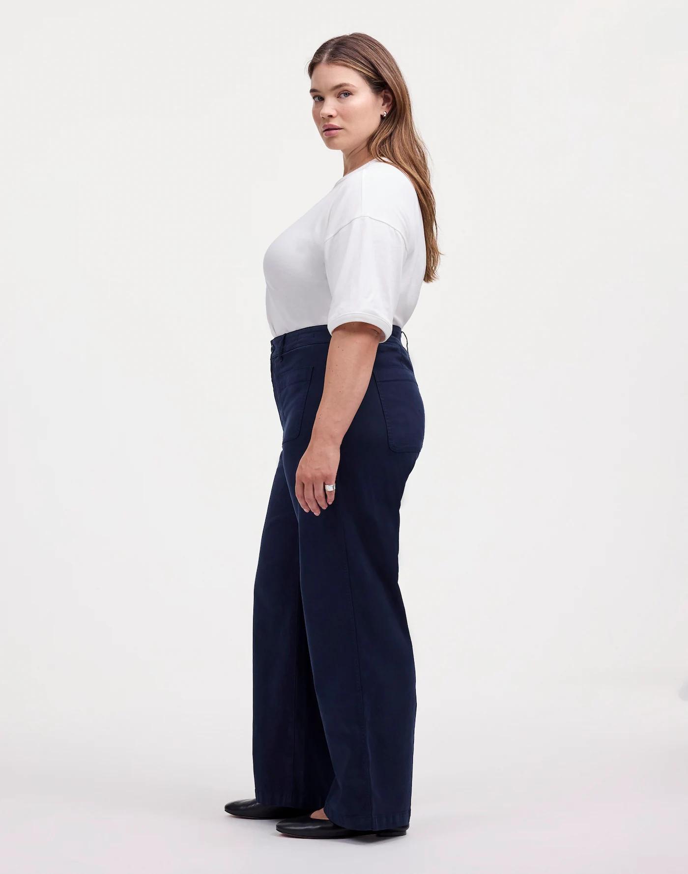 The Plus Emmett Wide-Leg Pant: Patch Pocket Edition Product Image