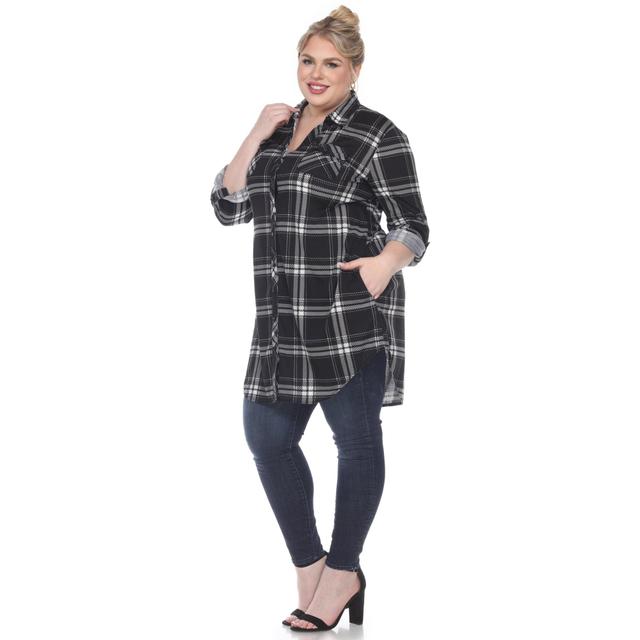 Plaid Tunic Top - Plus Product Image