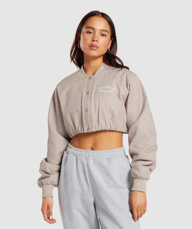 Cropped Bomber Jacket Product Image