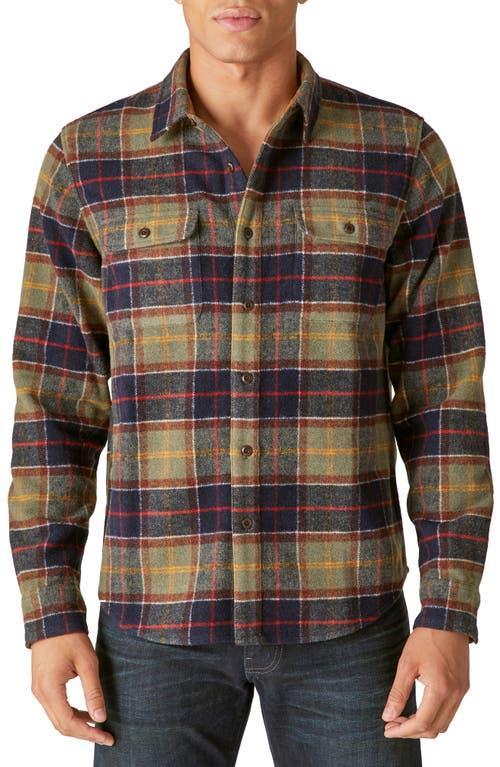 Lucky Brand Plaid Workwear Wool Blend Overshirt Product Image