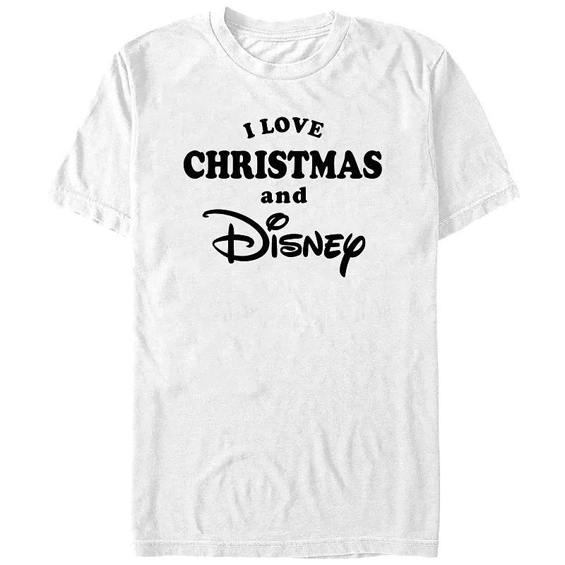 Disneys Disney Logo I Love Christmas And Disney Mens Graphic Tee Product Image