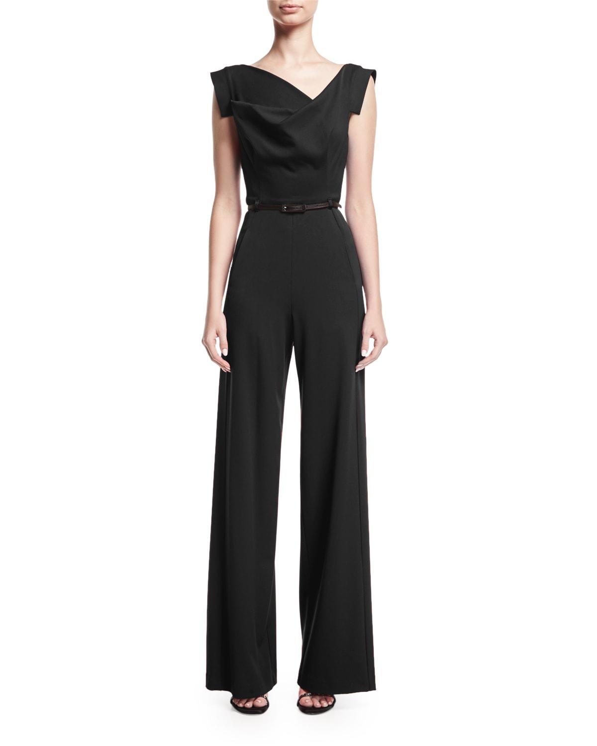 Black Halo Wide Leg Jumpsuit Product Image