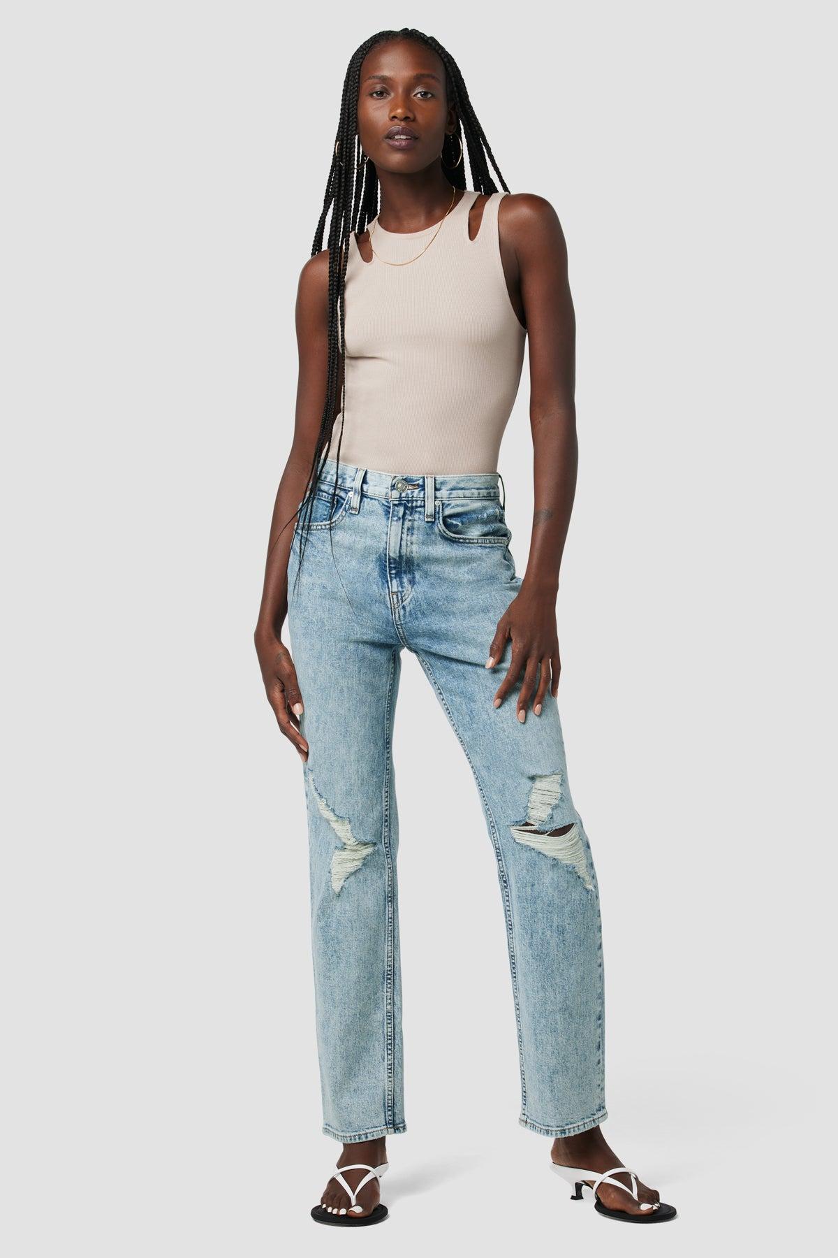 Jade High-Rise Straight Loose Fit Jean Female Product Image