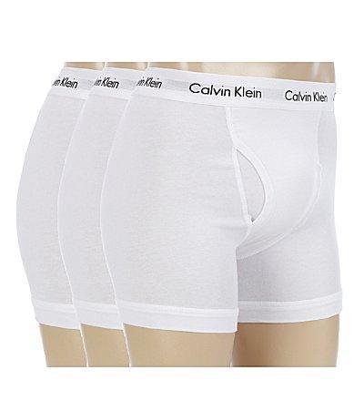 Calvin Klein Cotton Stretch Solid Boxer Briefs 3 Product Image