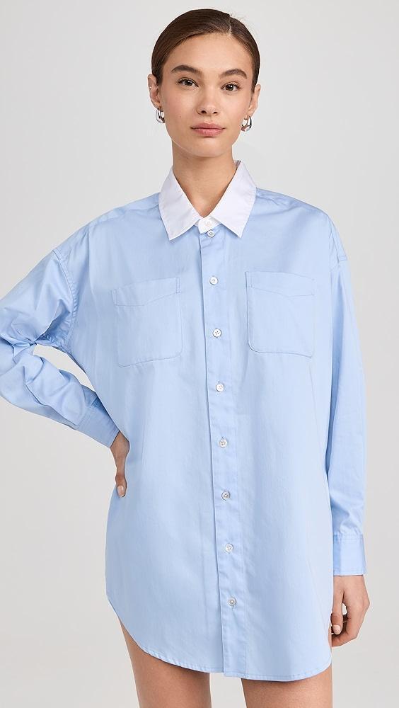 Marissa Webb Davie Sateen Mini Dress Shirt | Shopbop Product Image