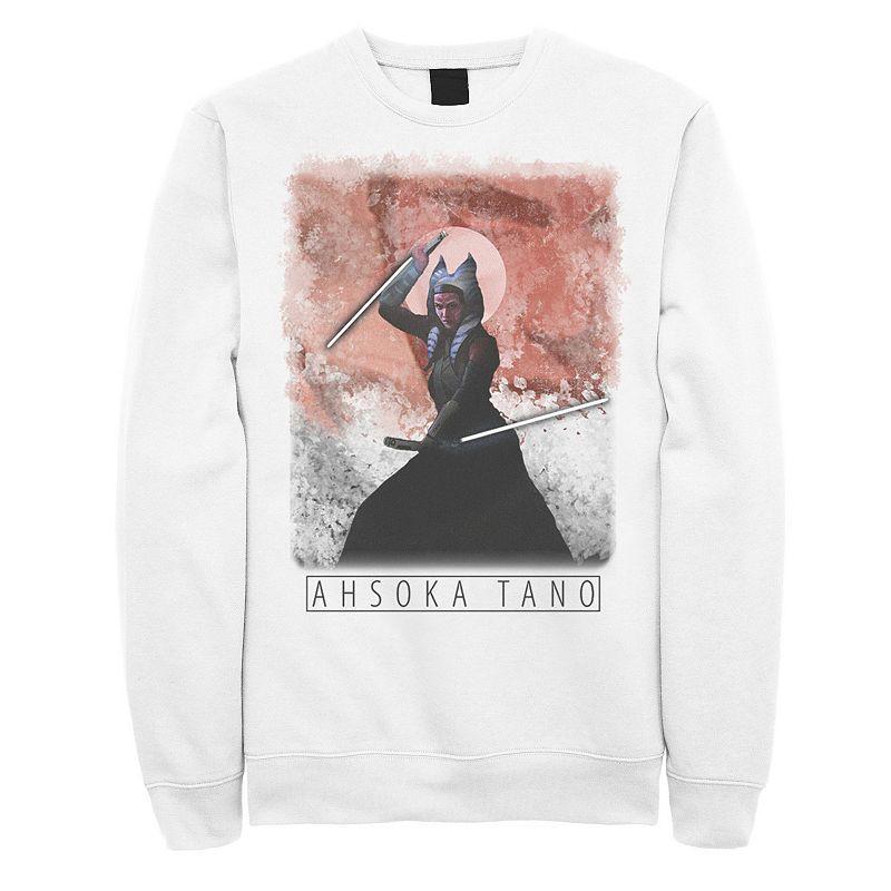 Mens Star Wars The Mandalorian Ahsoka Tano Watercolor Poster Sweatshirt Product Image