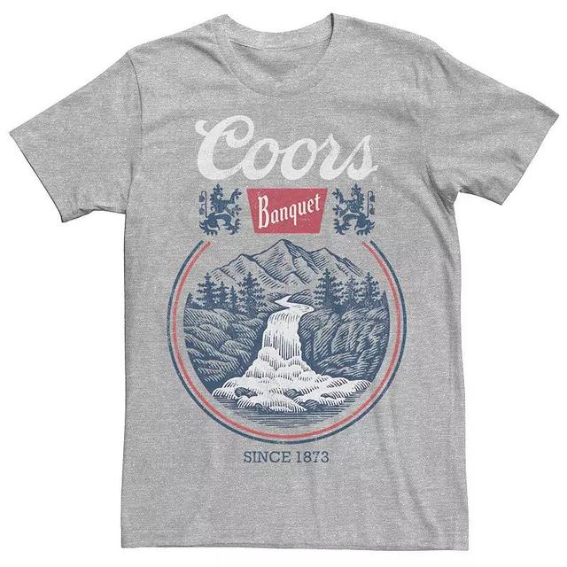 Big & Tall Miller Coors Banquet Since 1879 Circle Stamp Tee, Mens Athletic Grey Product Image