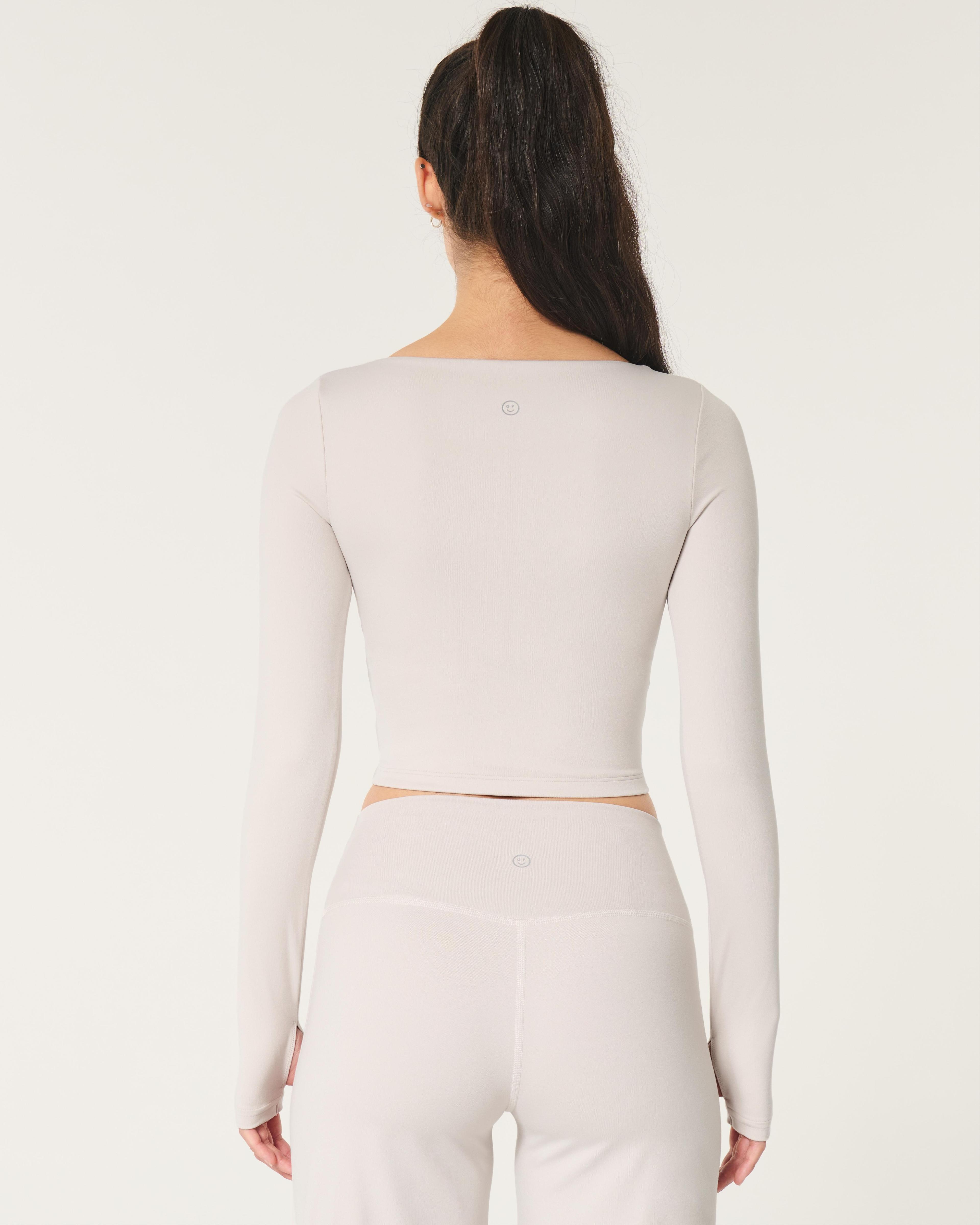 Gilly Hicks Active Recharge Long-Sleeve Plunge Top Product Image