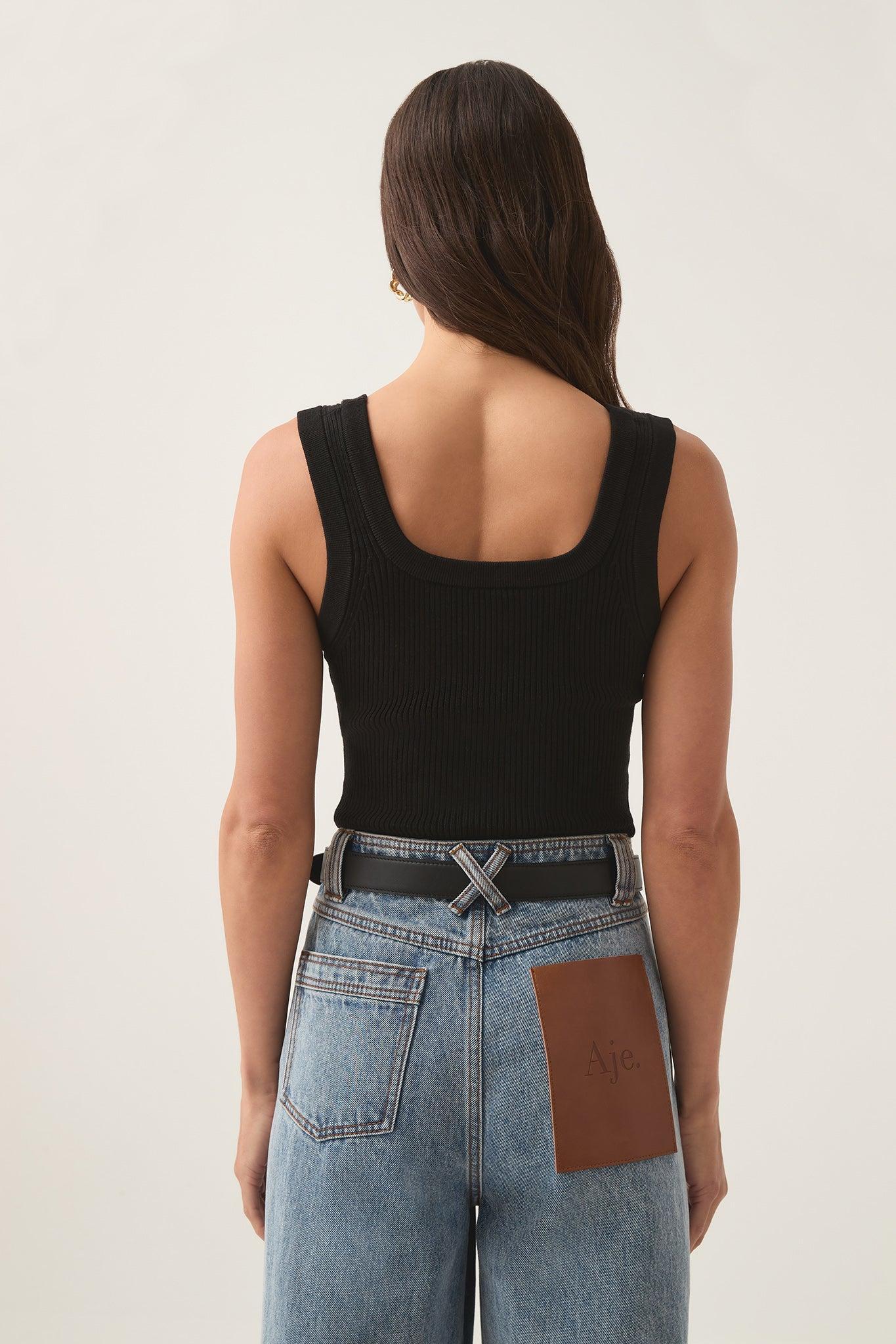 Estella Cropped Knit Tank Product Image