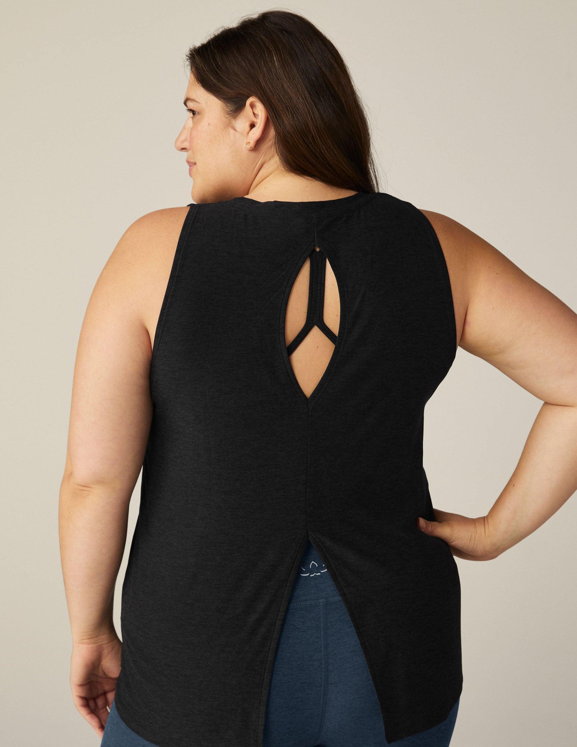 Featherweight All About It Split Back Tank (1X-4X) Product Image