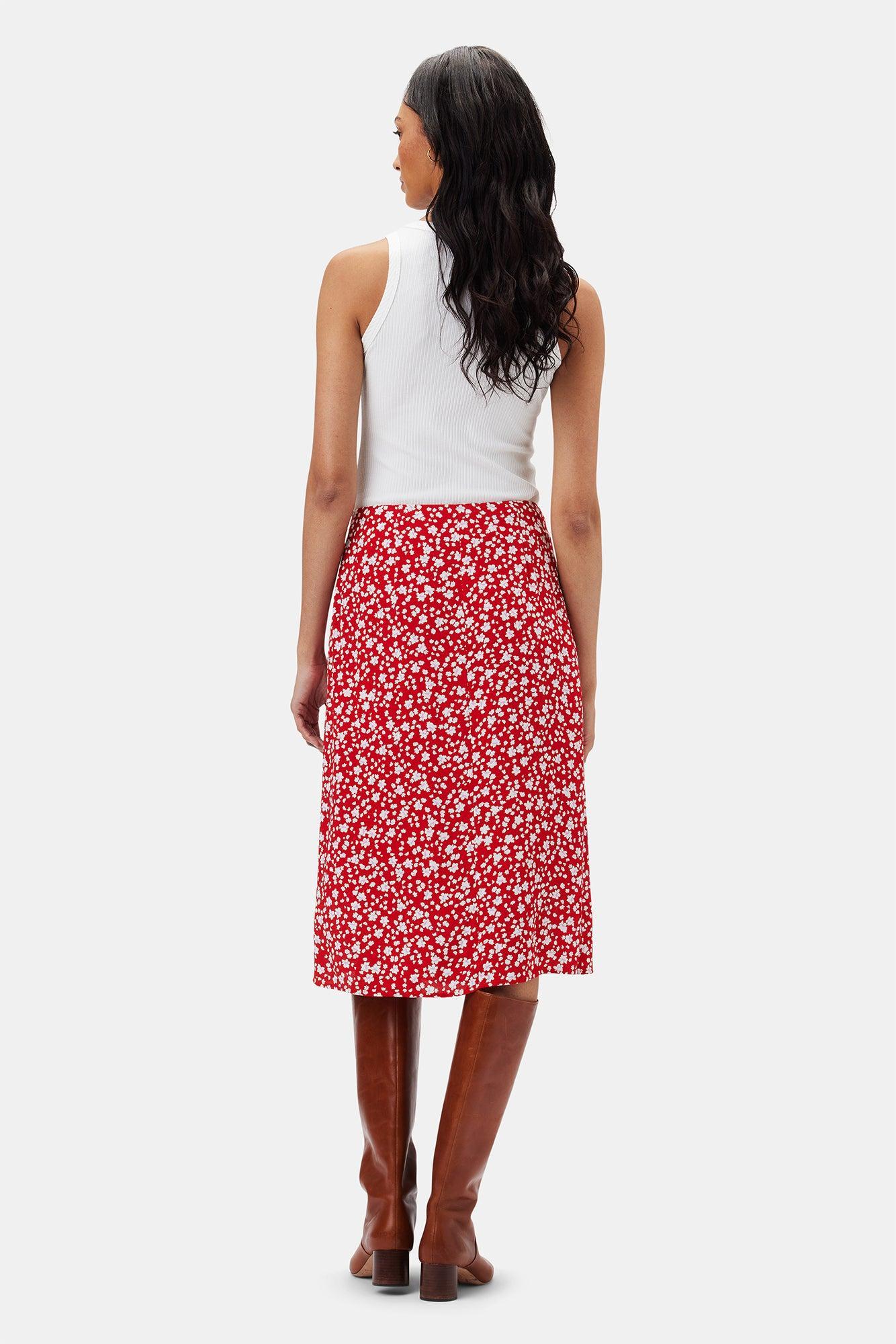 Gabrielle Wrap Skirt - Jane Red Product Image