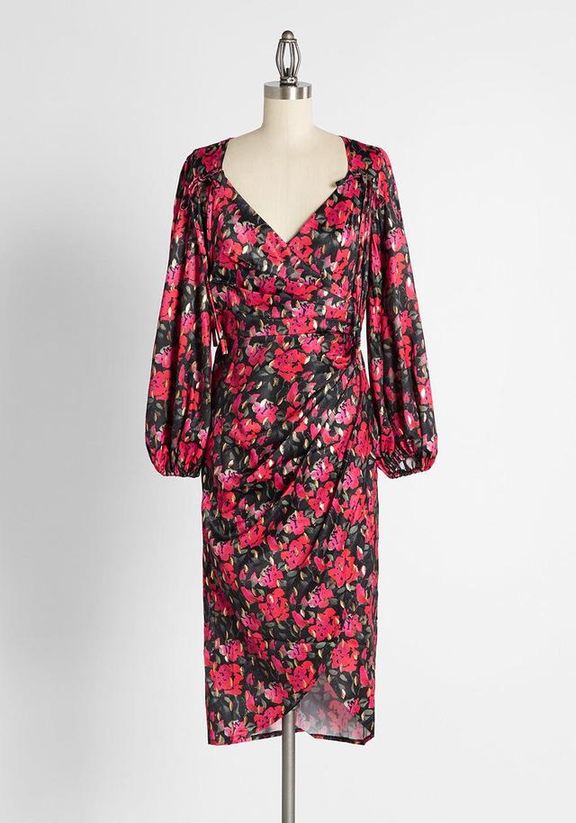 Gathering Roses Sheath Dress Product Image