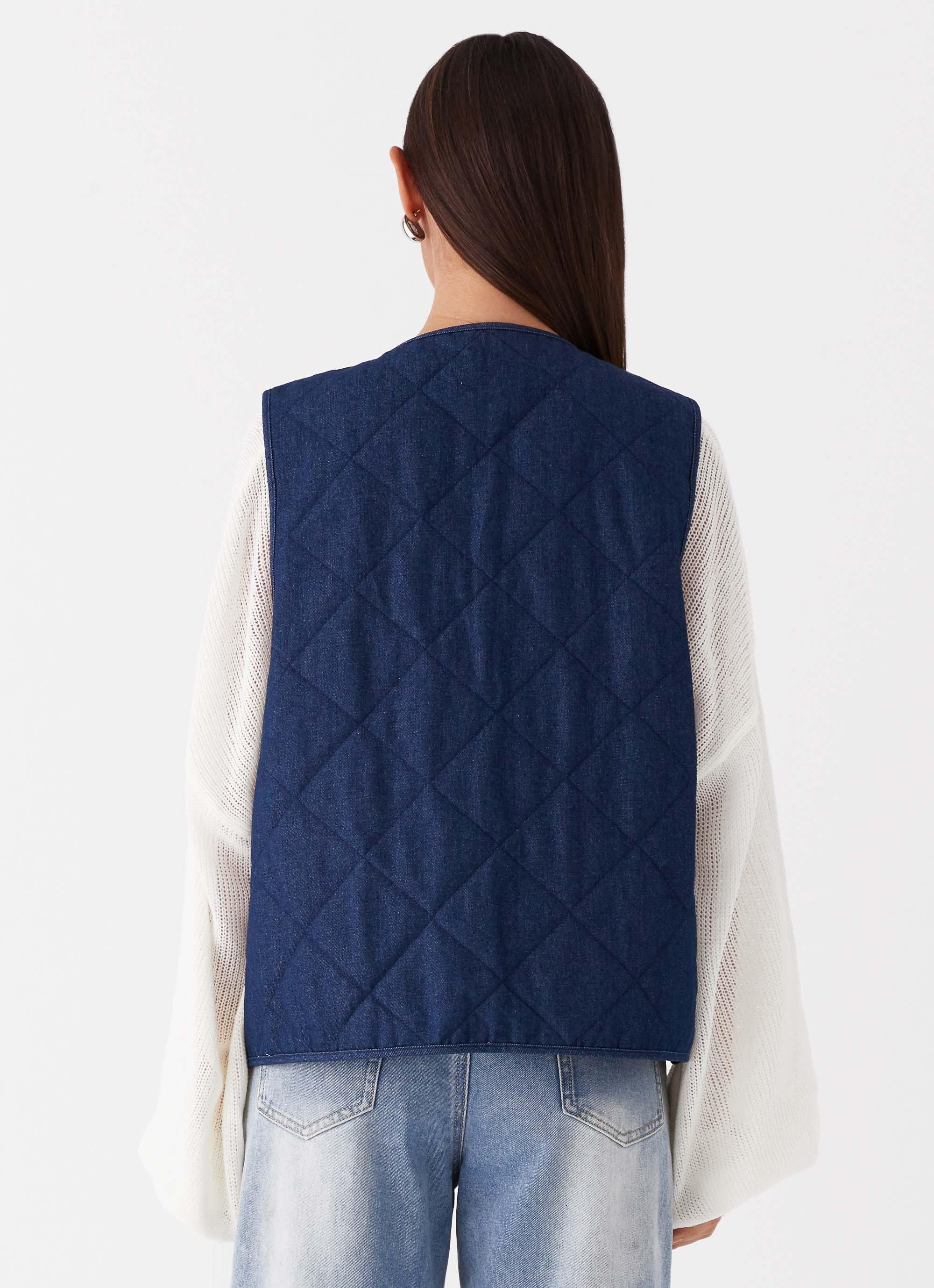 Kennedy Denim Vest - Indigo Product Image