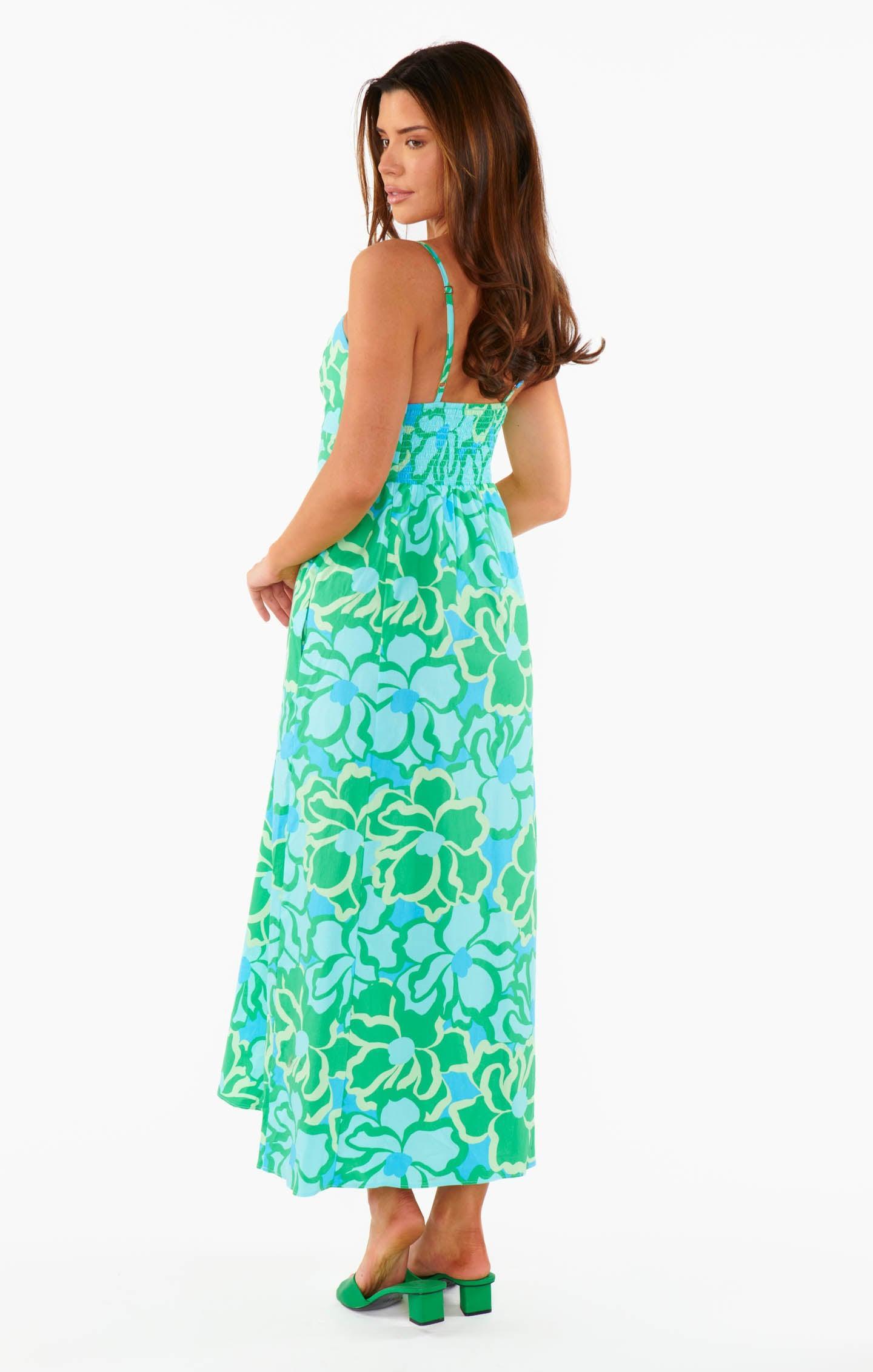 Allegra Midi Dress ~ Abstract Poppy Product Image