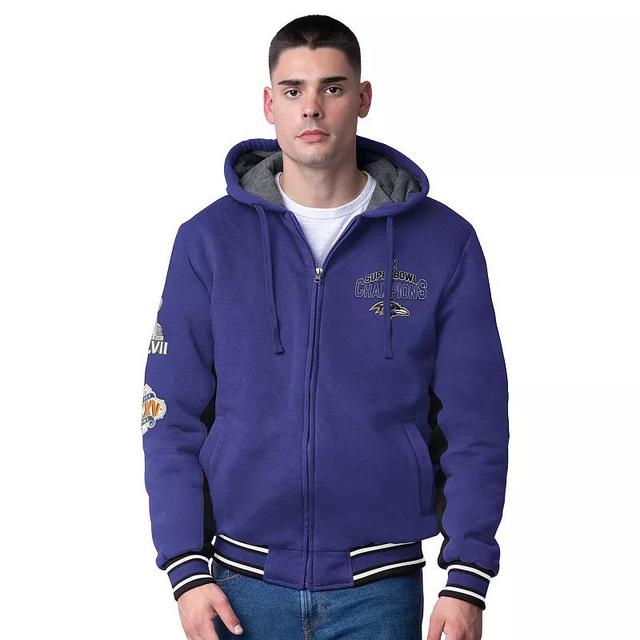 Mens G-III Extreme Baltimore Ravens No Huddle Commemorative Full-Zip Hoodie Jacket Product Image