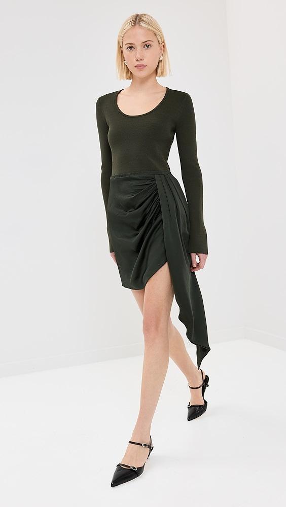 SIMKHAI Springer Long Sleeve Wrapped Dress | Shopbop Product Image