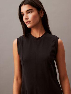 Cotton Jersey A-Line Midi Dress Product Image