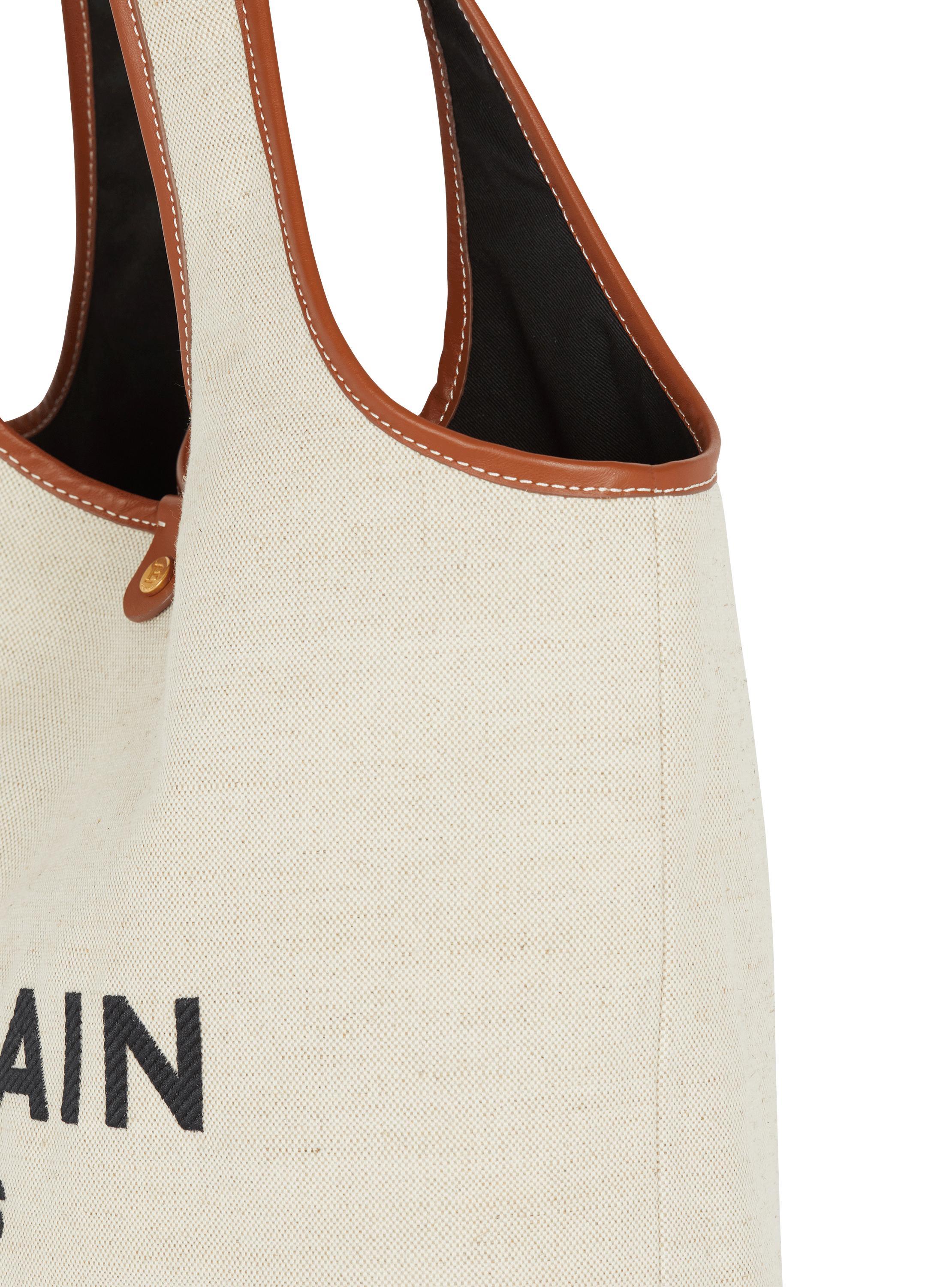 Canvas and leather B-army Grocery Bag Product Image