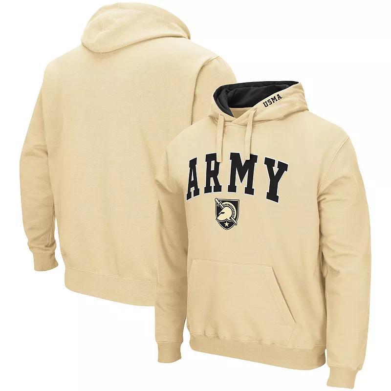 Mens Colosseum Gold Army Black Knights Arch & Logo 3.0 Pullover Hoodie Multicolor Product Image