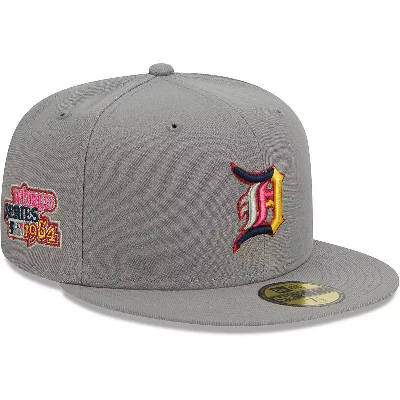 Mens New Era Gray Detroit Tigers Color Pack 59FIFTY Fitted Hat Product Image