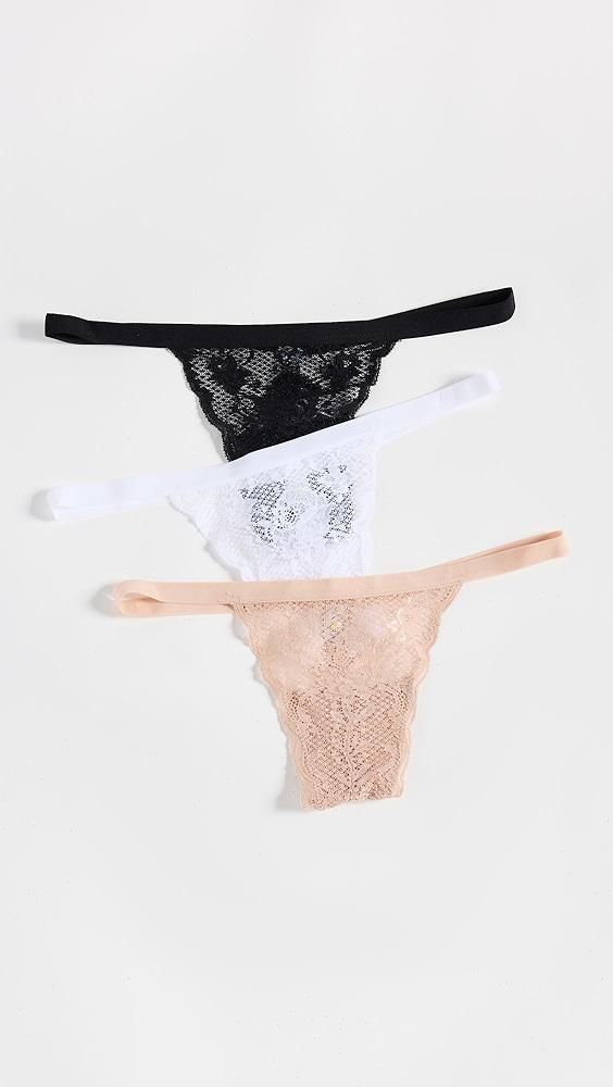 Cosabella Never Say Never Thong 3 Pack | Shopbop Product Image