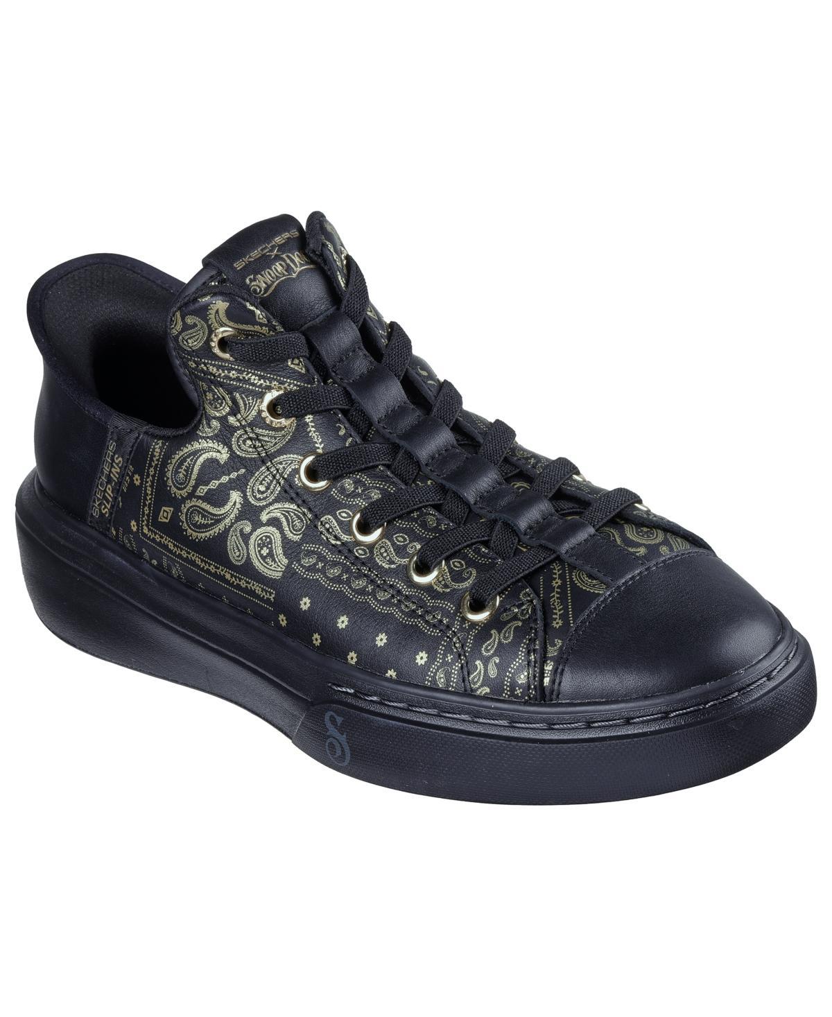 Skechers Mens Snoop One Premium Leather Slip-In Casual Sneakers Product Image