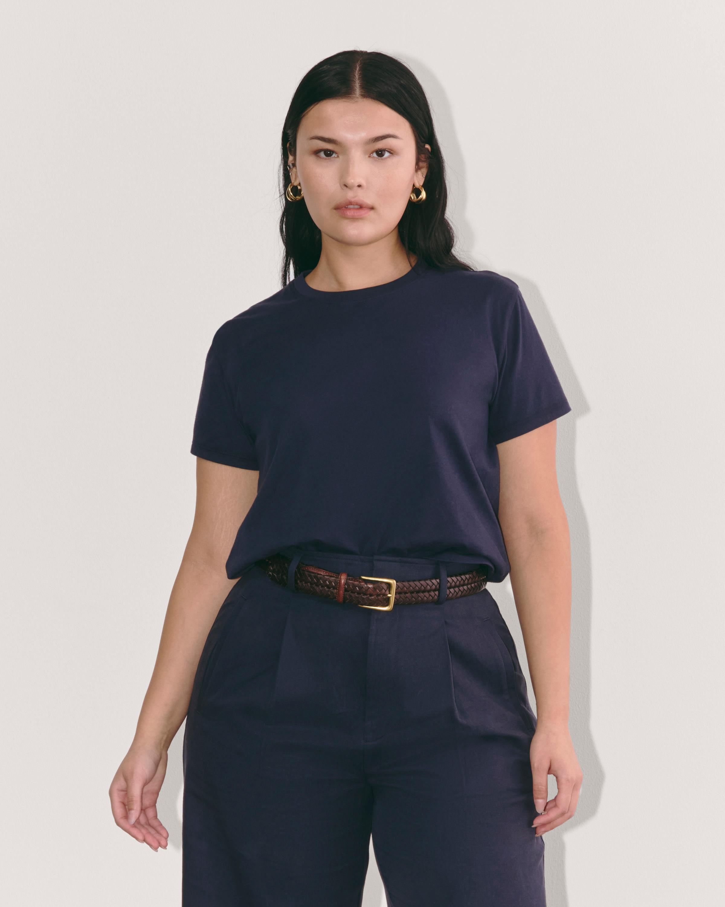 The Box-Cut Tee in Essential Cotton Product Image