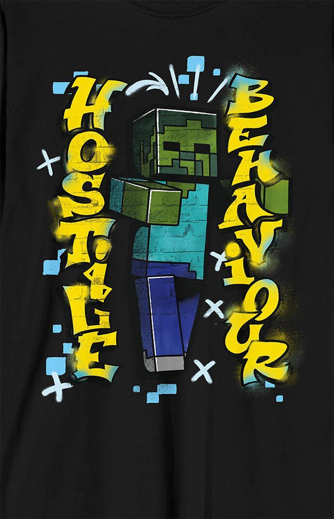 Men's Minecraft Hostile Long Sleeve T-Shirt Product Image