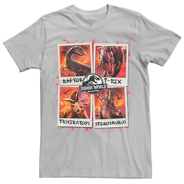 Mens Jurassic World Two Dino Vacation Polaroids Tee Product Image